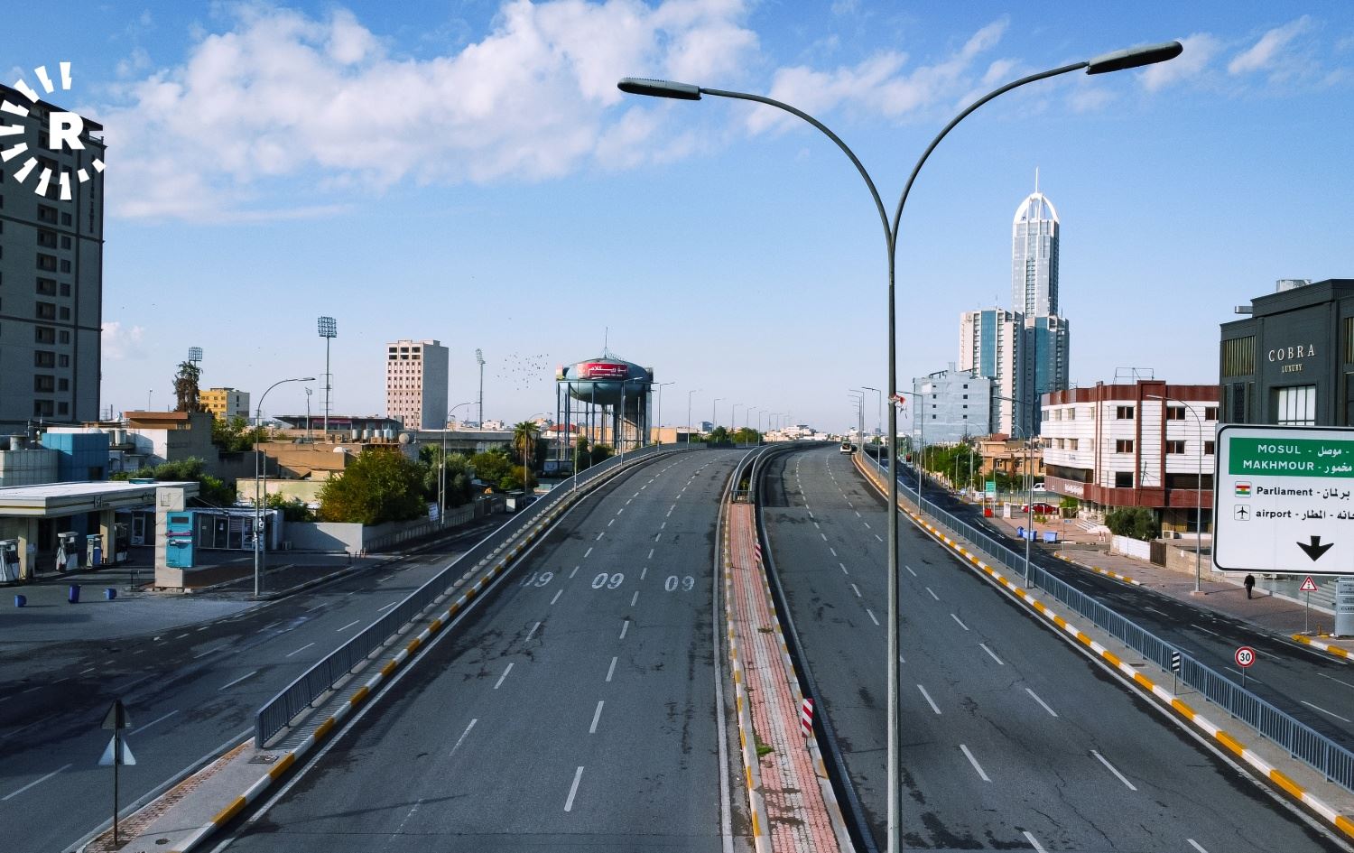 شەقامی 60 مەتری لە ناوەندی شاری هەولێر. وێنە: بڵند تاهیر- رووداو