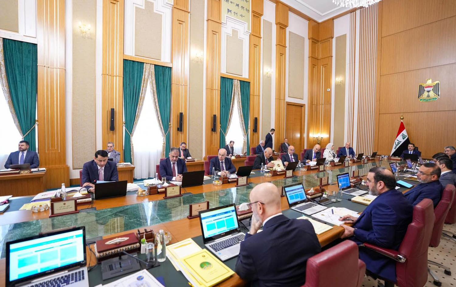 کۆبوونەوەی ئەمڕۆی ئەنجوومەنی وەزیرانی عێراق بە سەرۆکایەتی محەممەد شیاع سوودانی