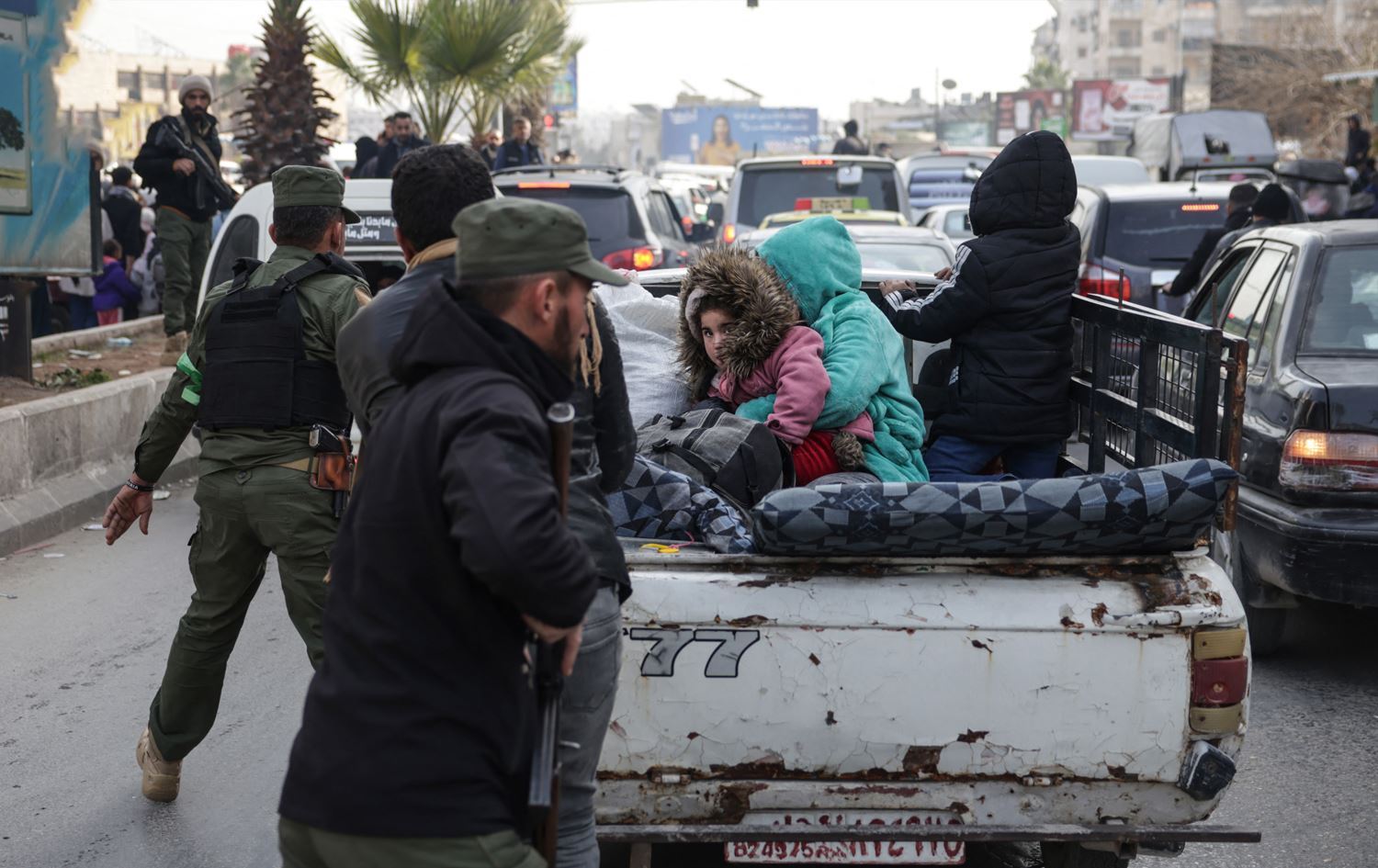 ئاوارەبوونی خەڵک لە گەڕەکە کوردنشینەکانی حەلەب. وێنە: AFP
