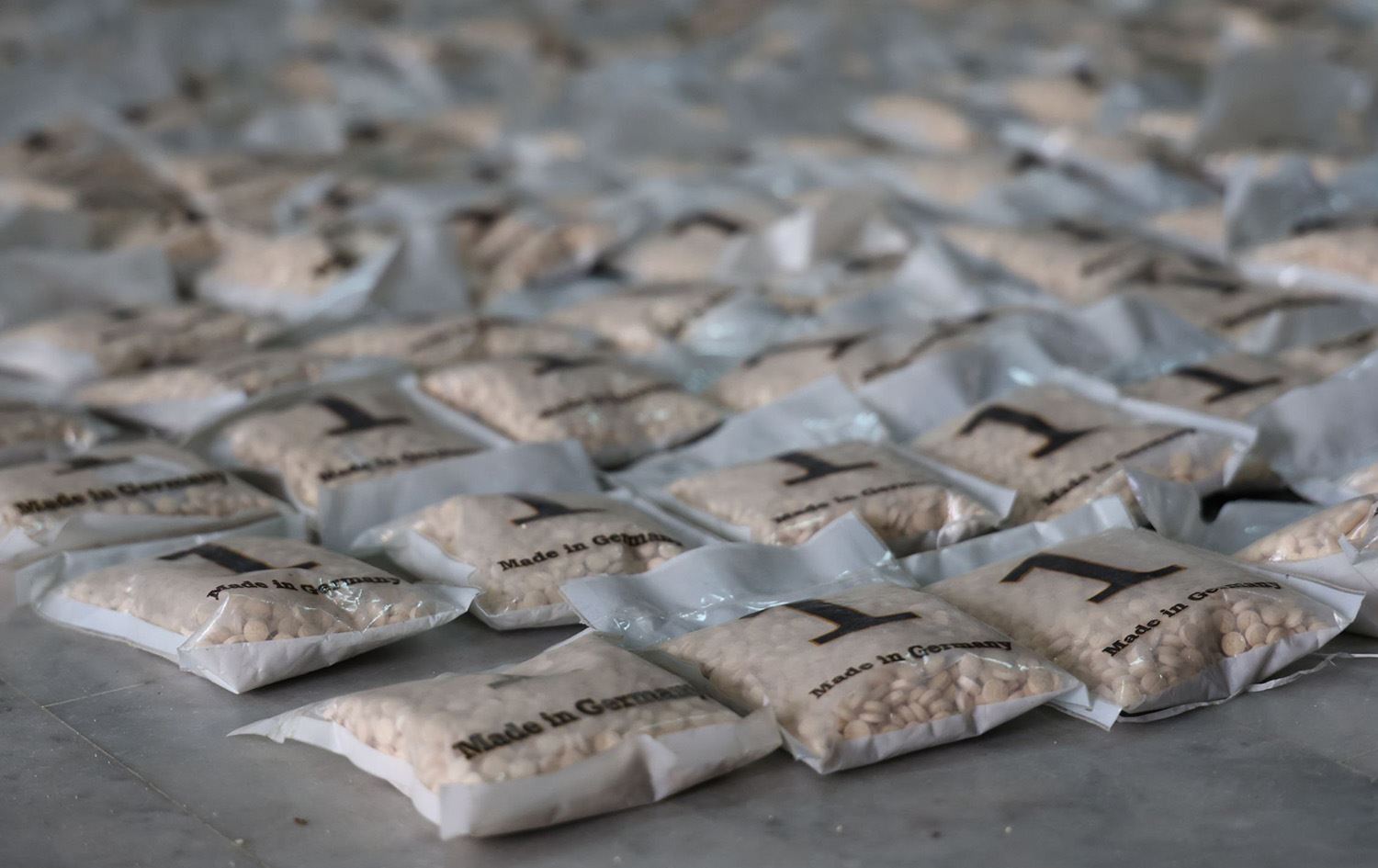 الكمية التي ضبطتها السلطات السورية- وزراة الداخلية السورية 