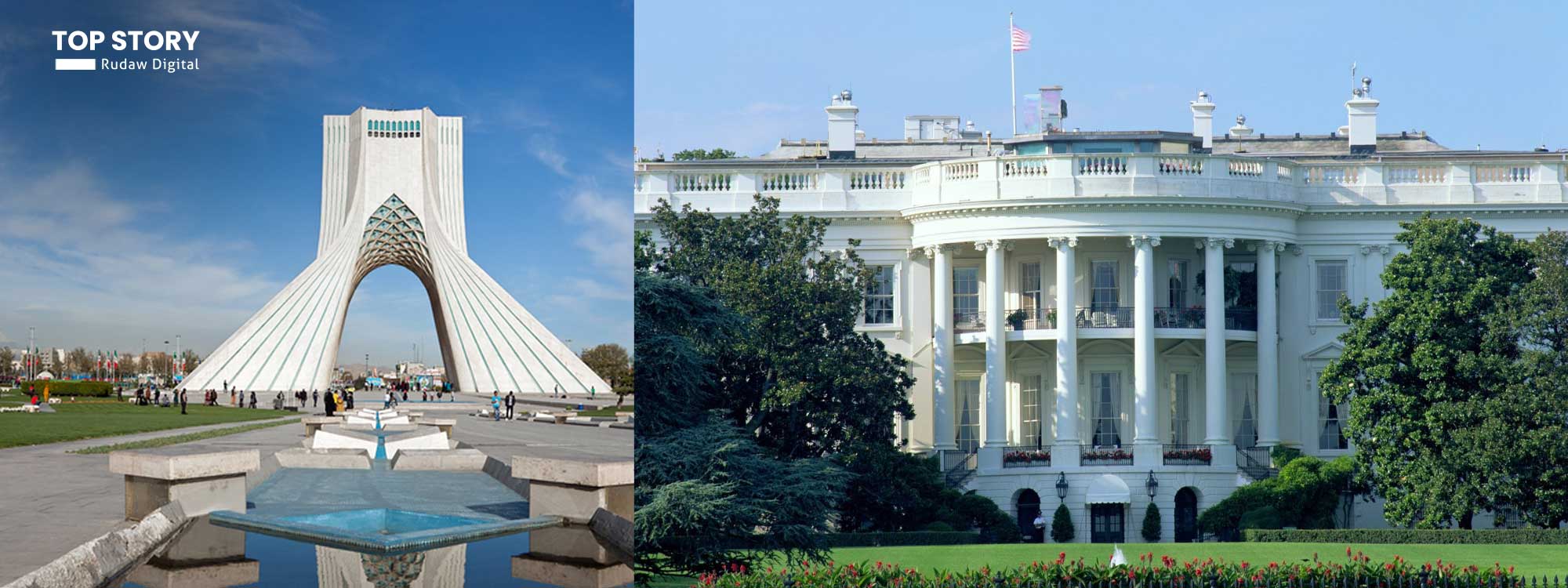 کۆشکی سپی هۆشداریی دەداتە تاران: لەگەڵ ترەمپ رێکبکەون باشترە