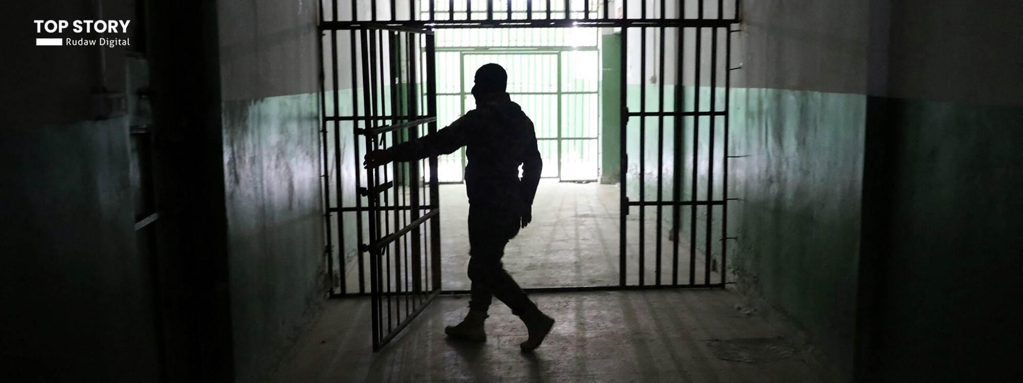 عدد من عناصر داعش المسجونين في الحسكة - رويترز