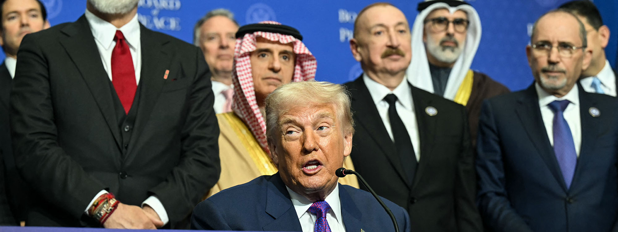 US President Donald Trump speaks during a signing ceremony at the inaugural meeting of the "Board of Peace" at the US Institute of Peace in Washington, DC, on February 19, 2026. Photo: AFP
