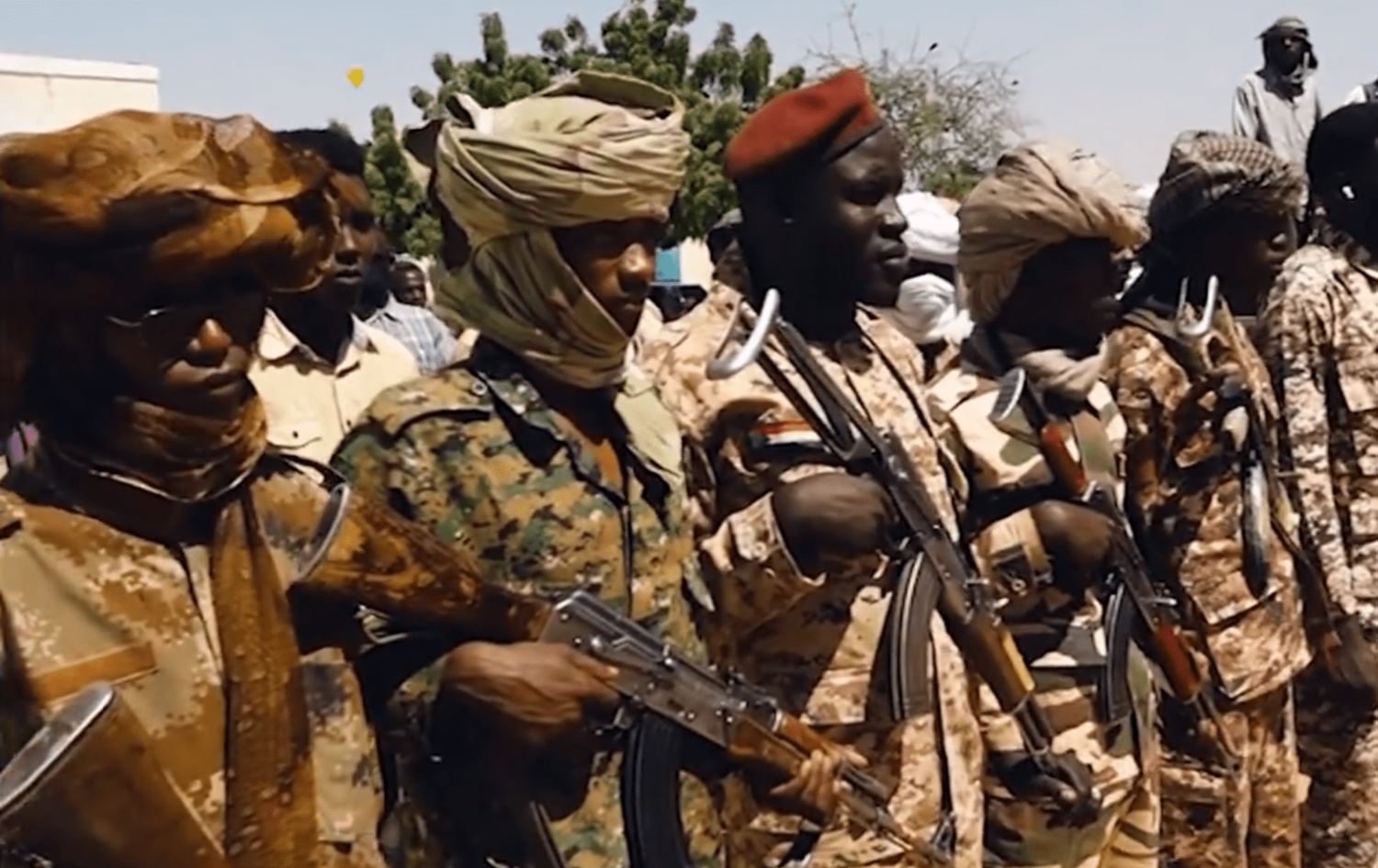 ژمارەیەک چەکداری  هێزی پشتیوانیی خێرای سوودان