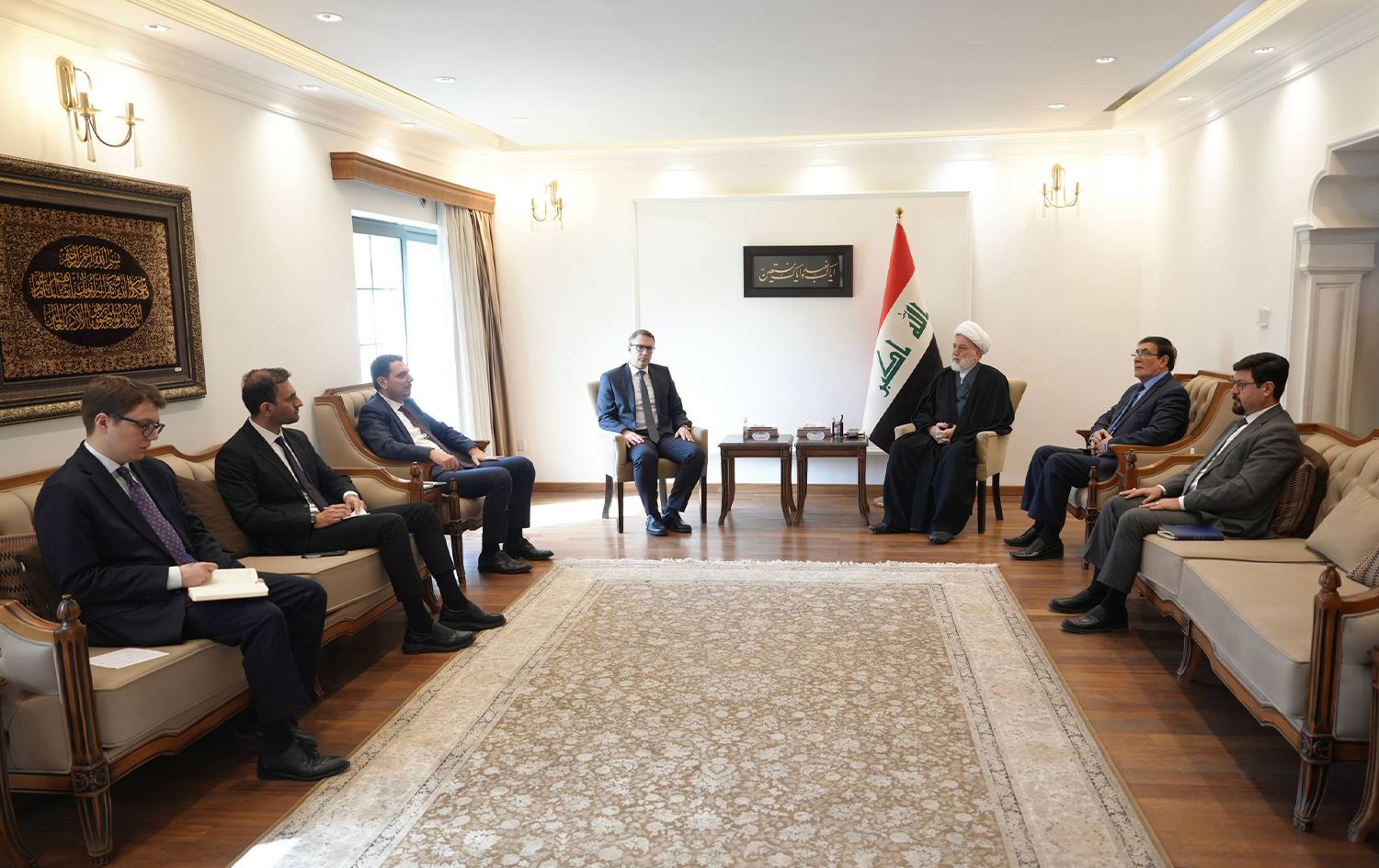 همام حمودي يستقبل السفير التركي في بغداد