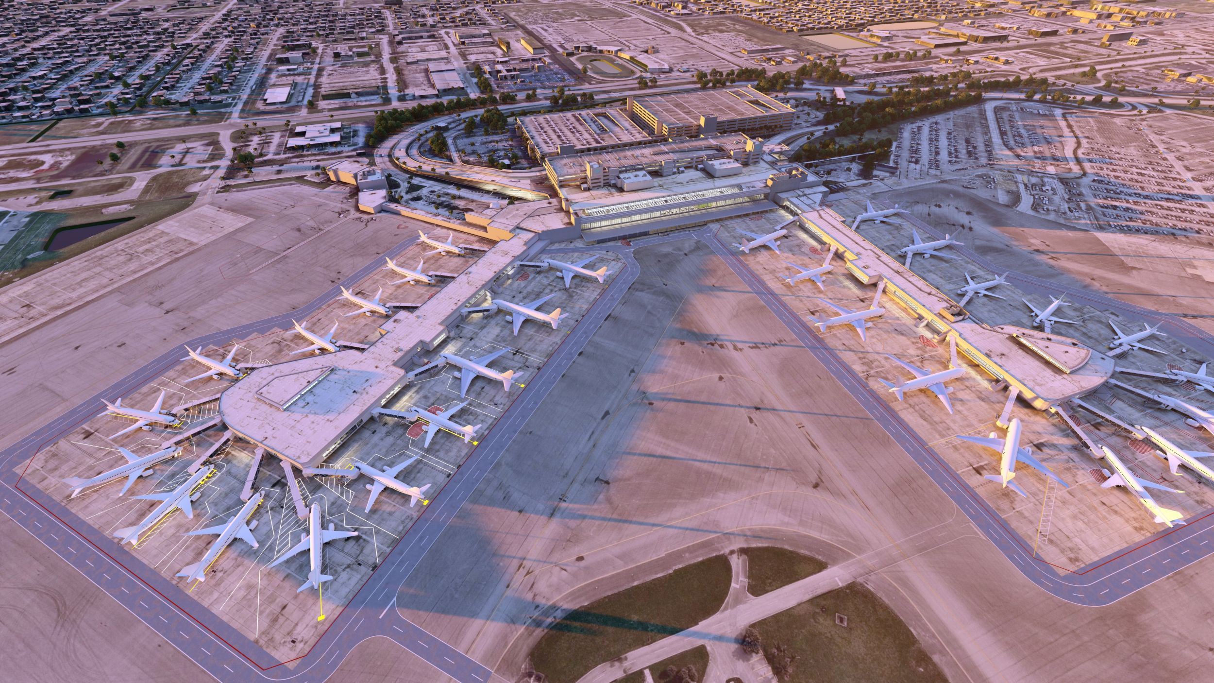 دیمەنێکی فڕۆکەخانەکە لە فلۆریدا