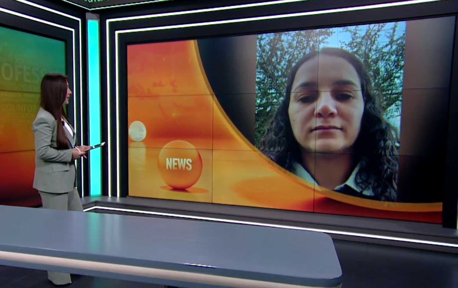 هەڤپەیڤینی نالین حەسەن، پێشکێشکاری رووداو لەگەڵ ڤیان حەسەن، هاوسەرۆکی دامەزراوەی زمانی کوردی (SZK) 