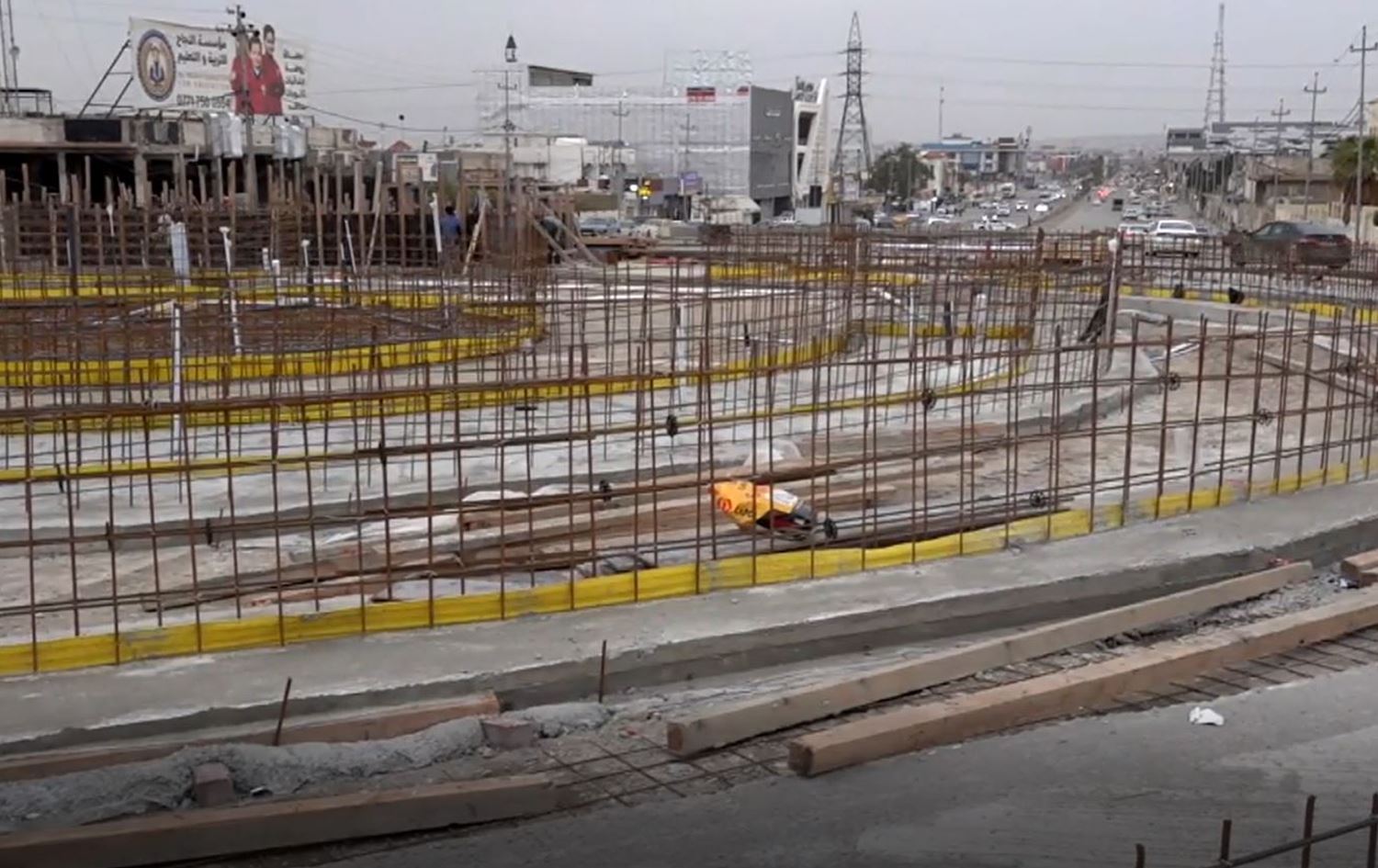 أحد المشاريع المتوقفة في كركوك