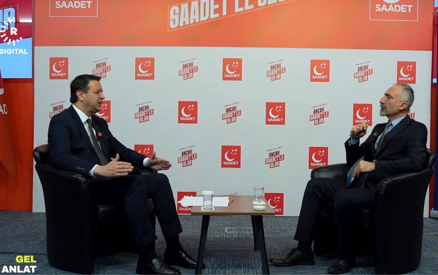 Serokê Giştî yê Partiya Saadetê Mahmut Arikan bû mêvanê Rûdawê / Wêne: Rûdaw