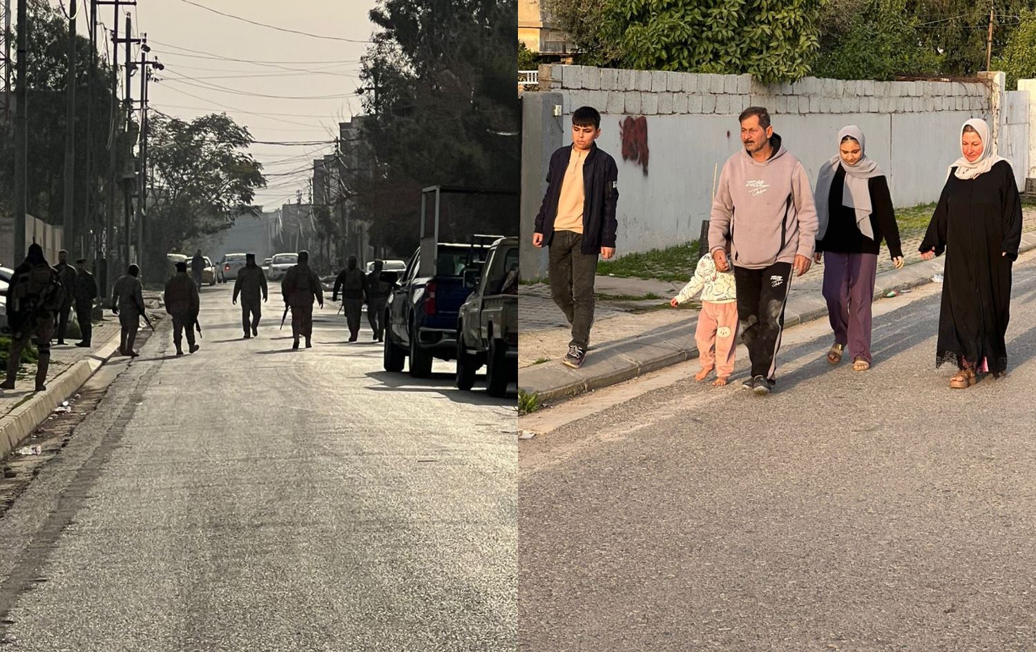 مشاهد لعملية المداهمة في حي نوروز 