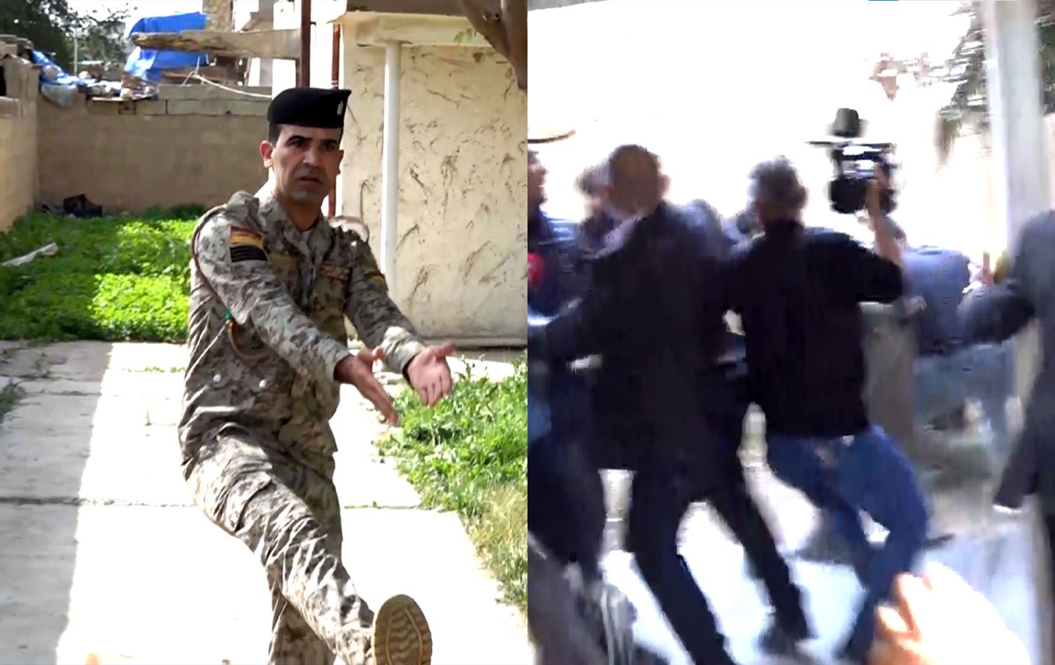 سەربازێکی سوپای عێراق سوکایەتی بە خەڵکی گەڕەکی نەورۆزی کەرکووک دەکات؛ شەڕ و گرژی لە گەڕەکەکە دروستبوو