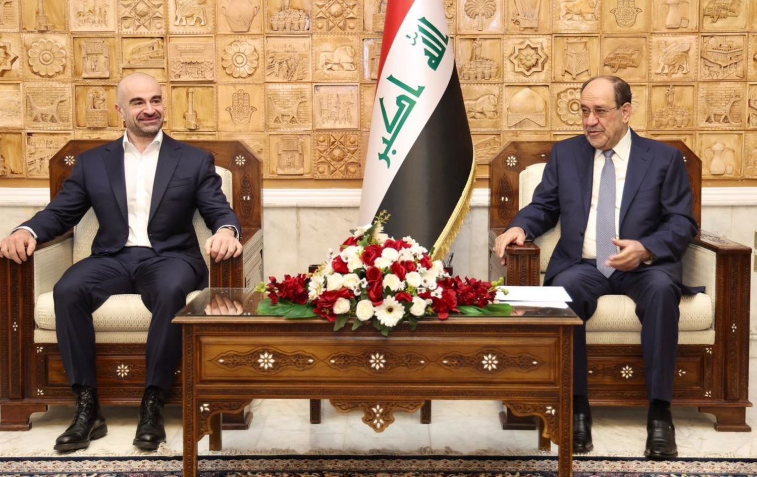 لقاء نوري المالكي وبافل طالباني