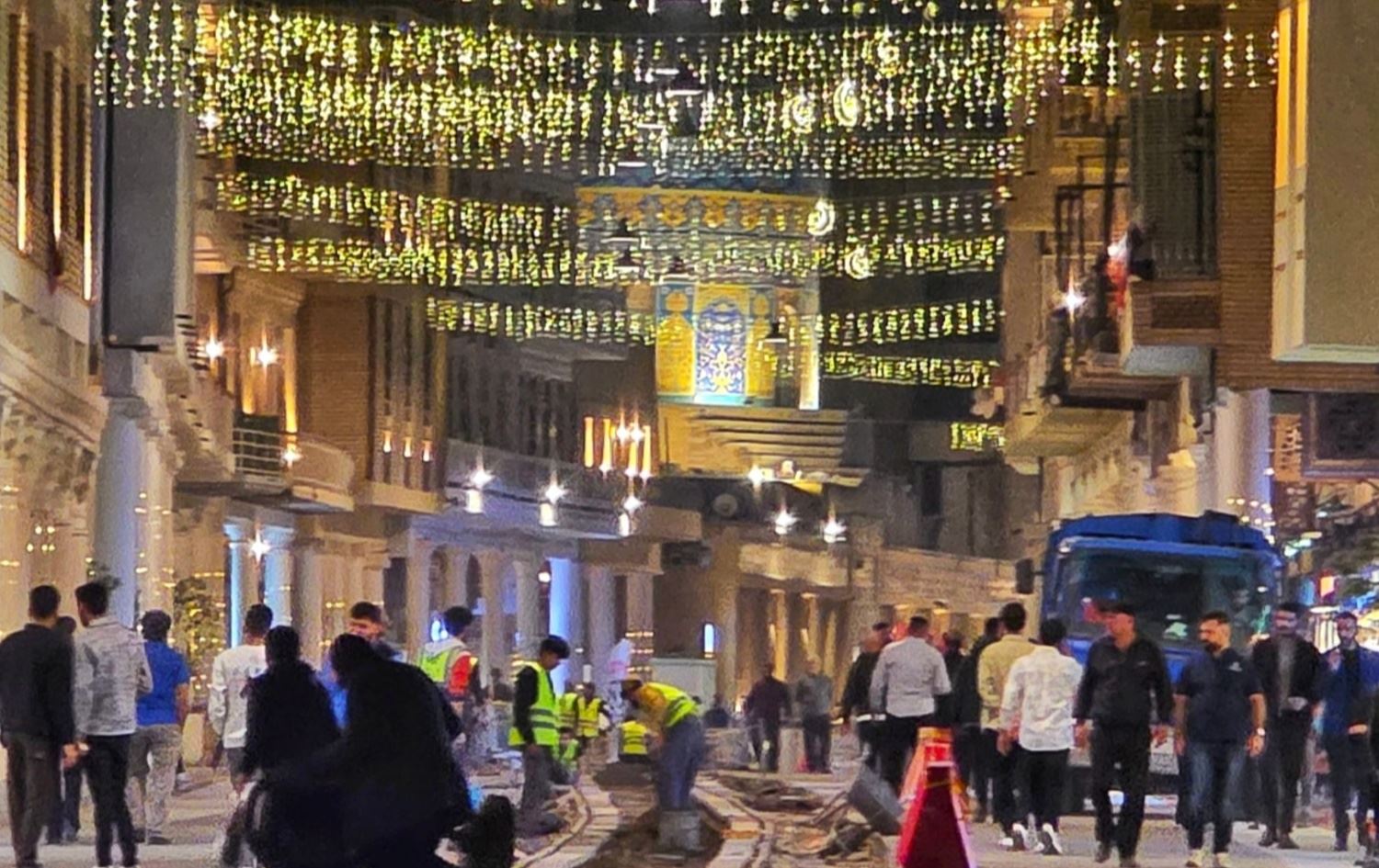 شارع الرشيد في رمضان (الصورة من صفحة مشاريع بغداد)