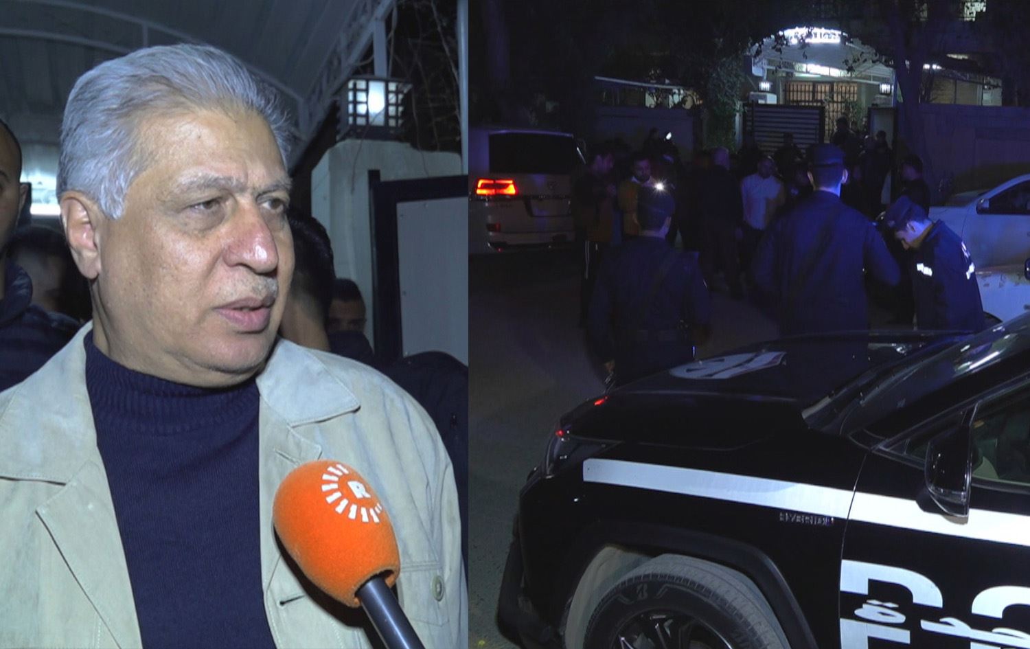 صورة للشرطة في موقع الحادث وأرشد الصالحي