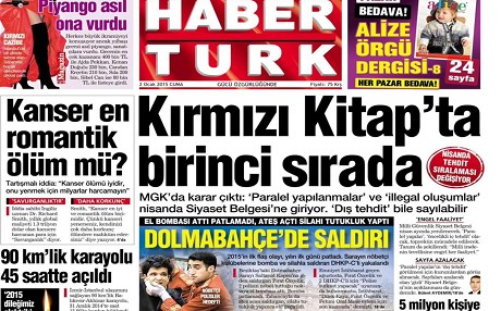 TÜRKİYE BASIN ÖZETİ- “Kırmızı Kitap’ta birinci sırada”