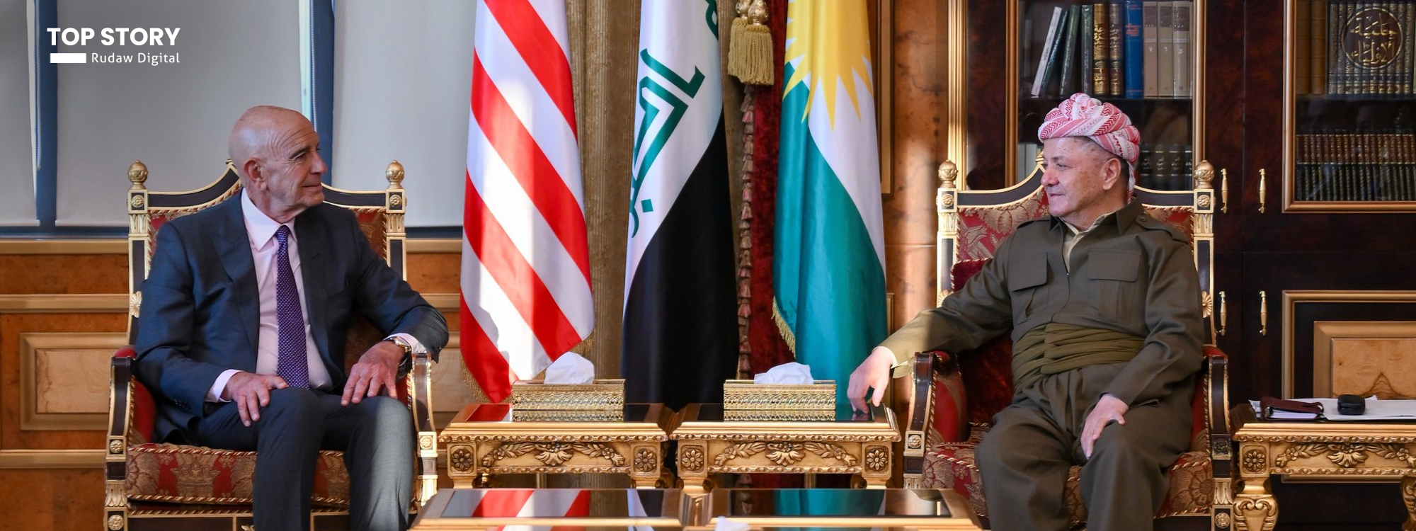 تۆم باراک ستایشی هەڵوێستی سەرۆک بارزانی لەبارەی هەڵبژاردنی سەرۆکوەزیرانی عێراق دەکات