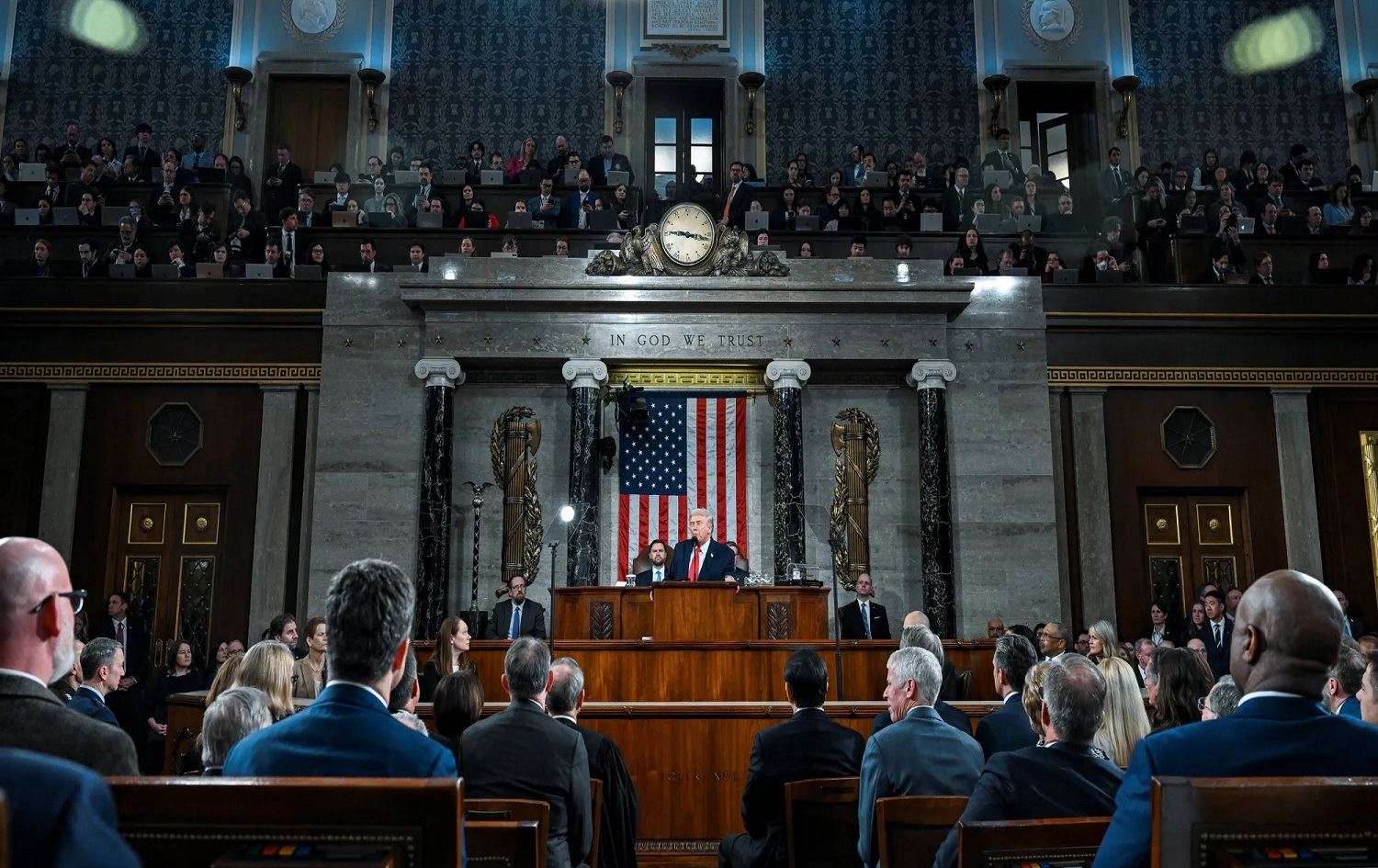 الرئيس الأميركي دونالد ترمب في خطاب حالة الاتحاد