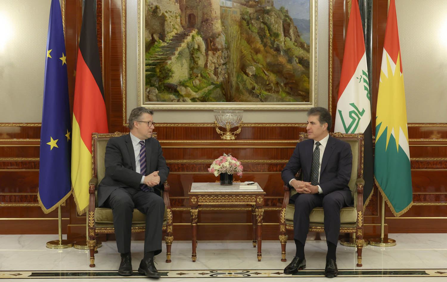 وەزیرێکی ئەڵمانیا بۆ نێچیرڤان بارزانی: بە بایەخەوە سەیری سەقامگیریی هەرێمی کوردستان دەکەین