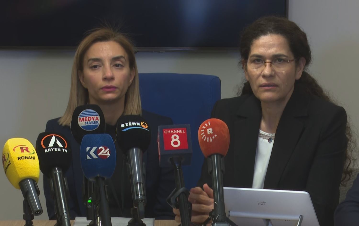 إلهام أحمد متحدثة في بروكسل