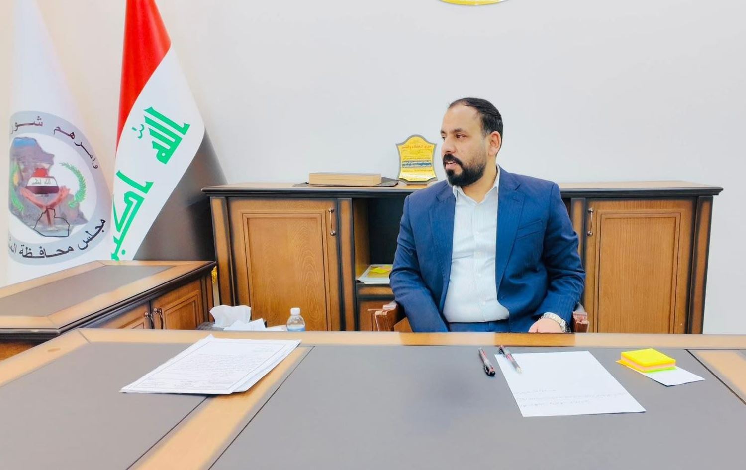 ئەحمەد موحسین درێول، سەرۆکی ئەنجوومەنی پارێزگای موسەننا