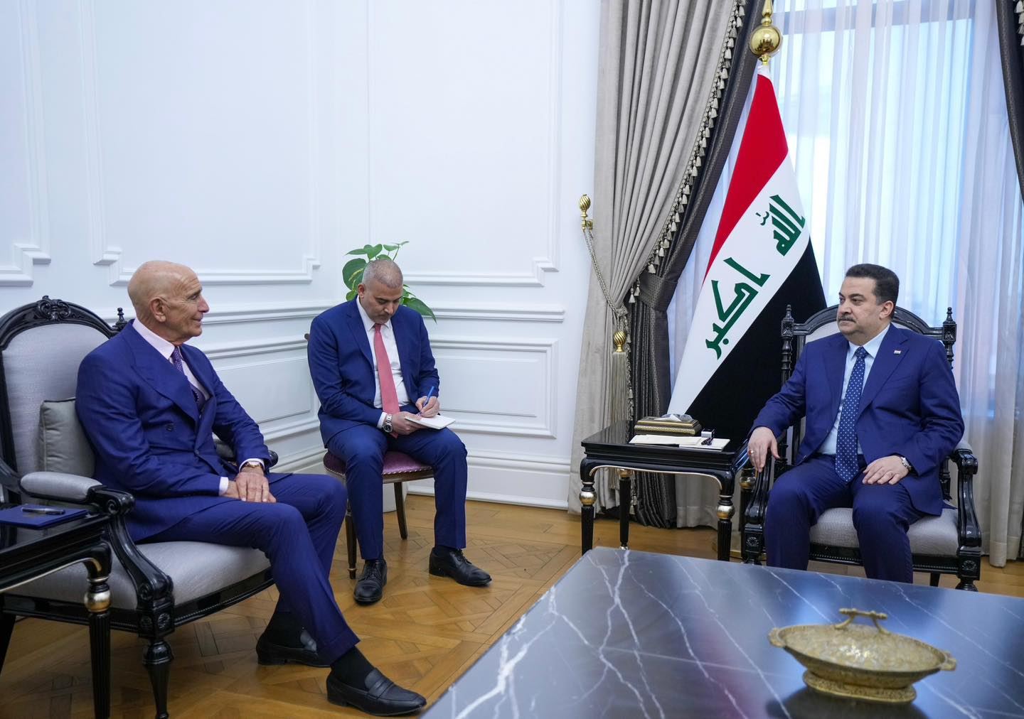 نووسینگەی راگەیاندنی سەرۆکوەزیرانی عێراق: تۆم باراک دیدگەی ترەمپی گەیاندە سوودانی