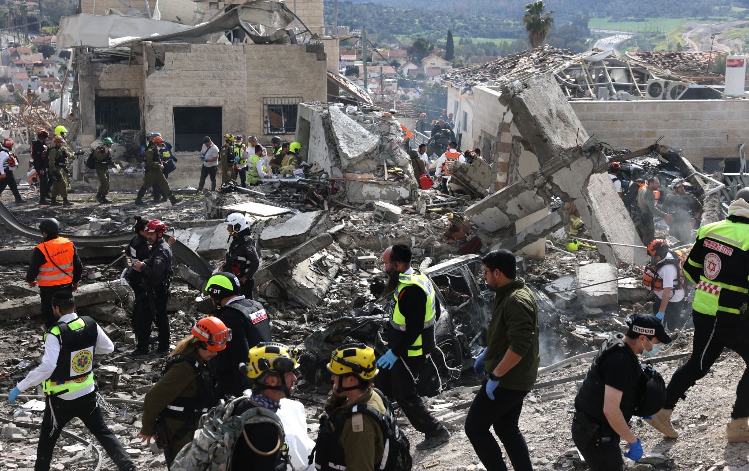 الأضرار الناجمة عن القصف الإيراني 