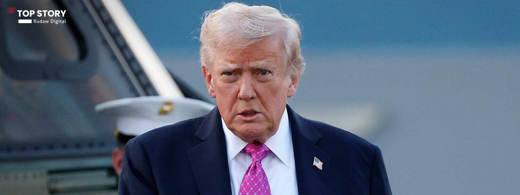 ترەمپ: 9 کەشتیی جەنگیی ئێرانمان نوقم کردووە