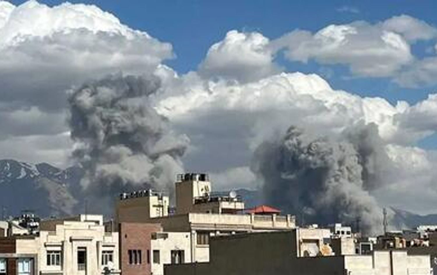 دیمەنی ساتی هێرشێک بۆسەر ئێران