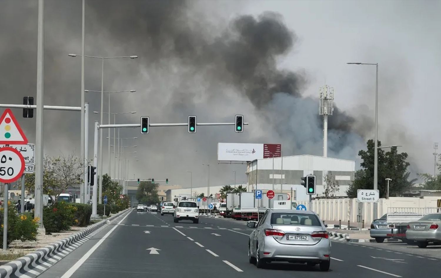 أحد شوارع العاصمة القطرية الدوحة