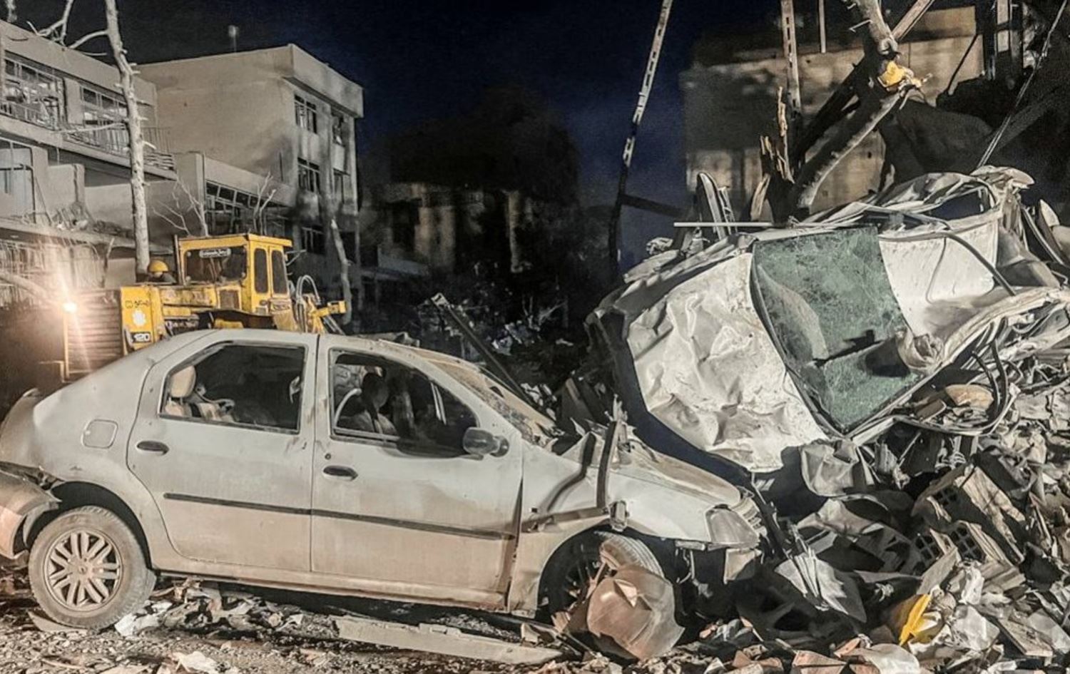 اثار قصف اسرائيلي على طهران