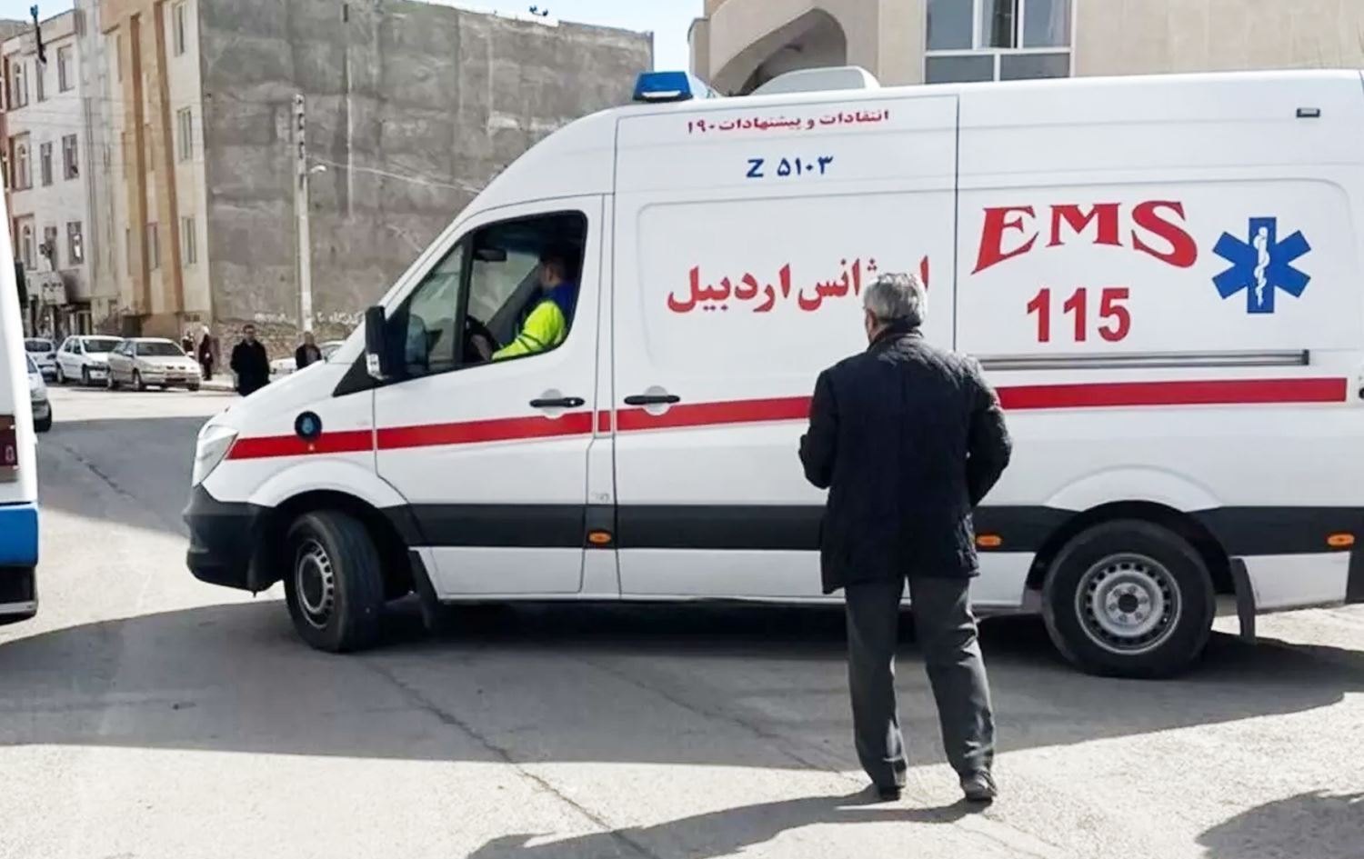 ئەمبوڵانسێکی فریاکەوتنی ئێران کە ناسراوە بە EMS