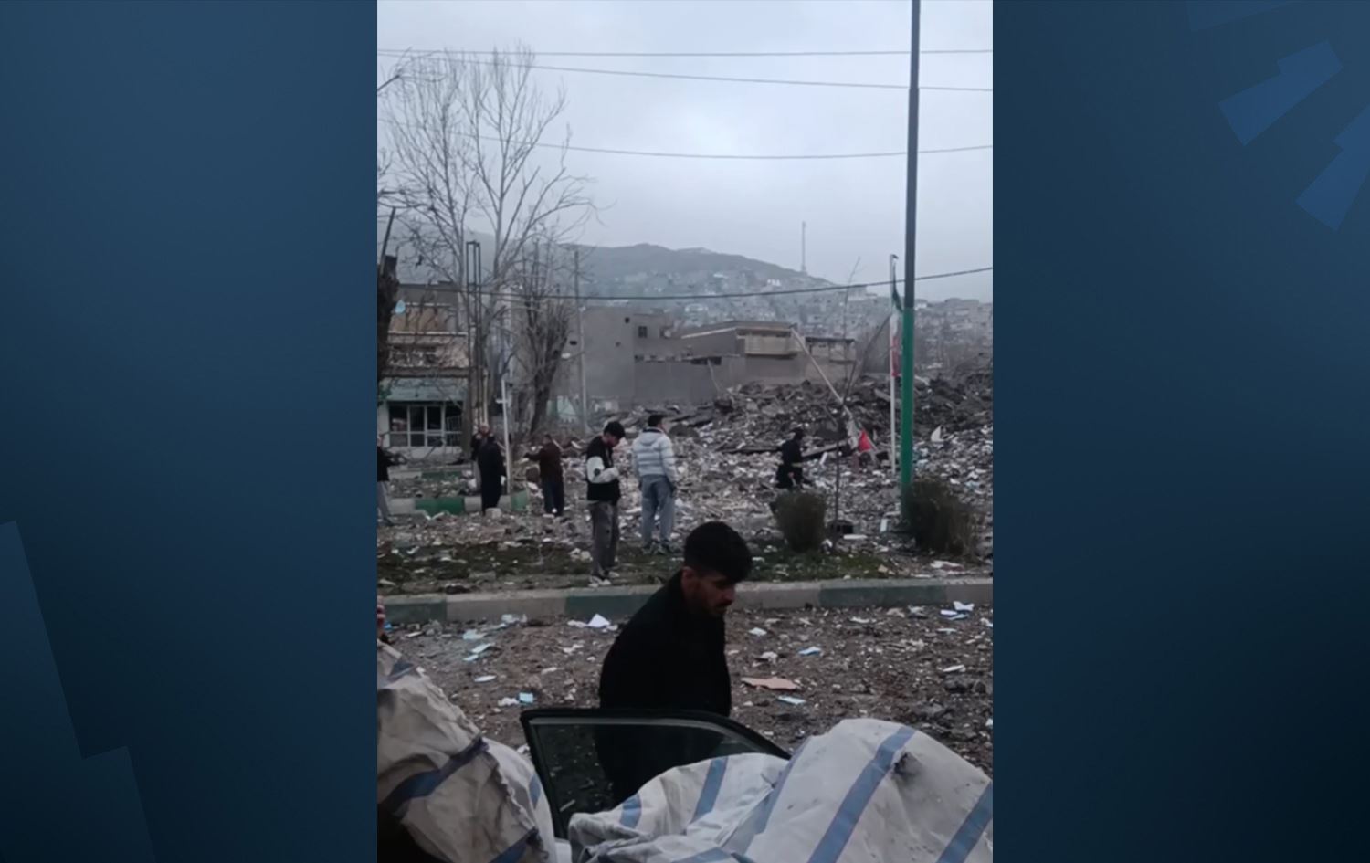 مشهد من قصف ليلة أمس في ميروان بكوردستان إيران