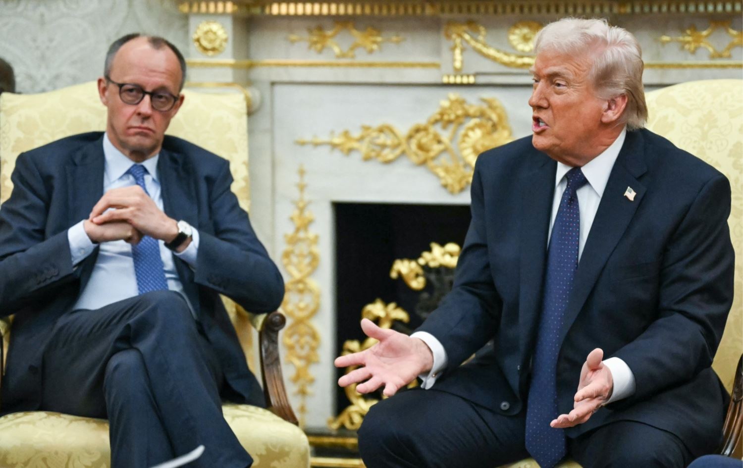 الرئيس الأميركي دونالد ترمب والمستشار الألماني فريدريش ميرتز