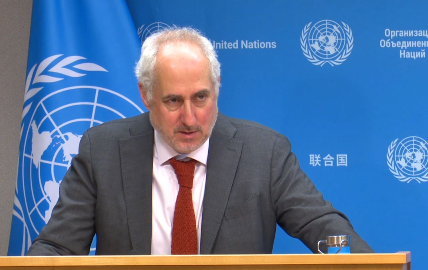 المتحدث باسم الأمين العام للأمم المتحدة ستيفان دوجاريك