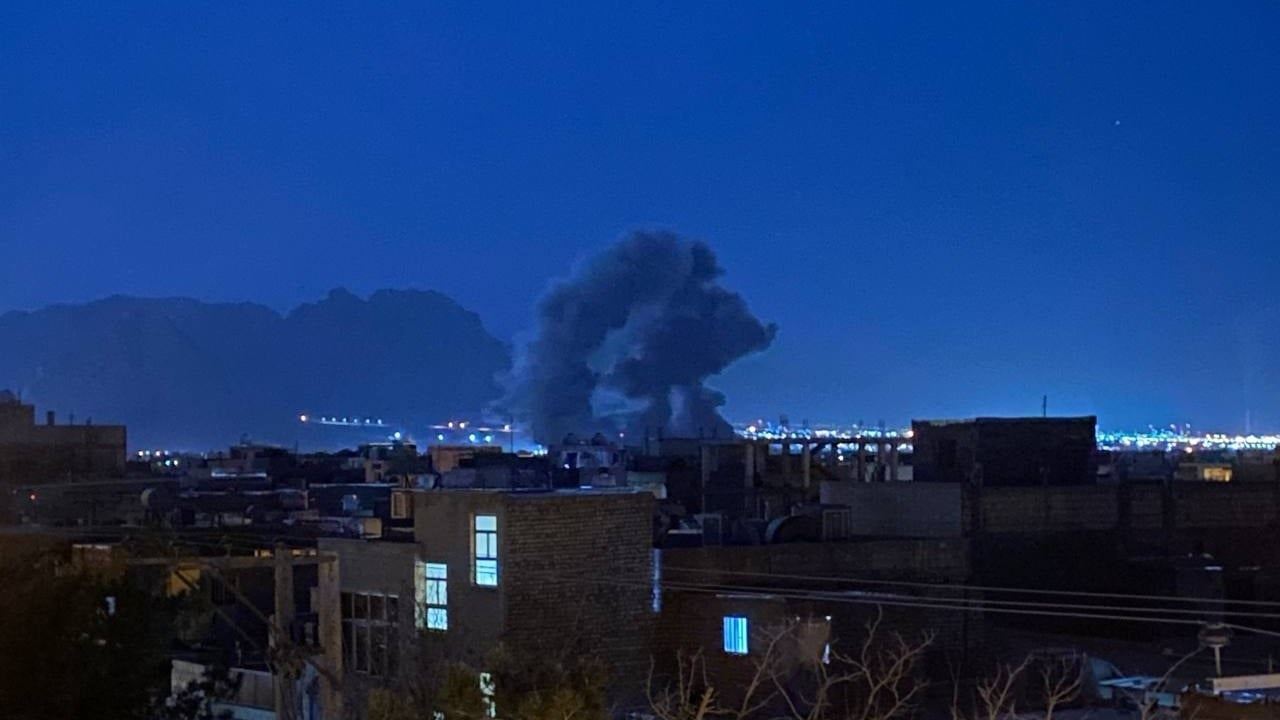 Tahrandaki bombalamadan bir kare