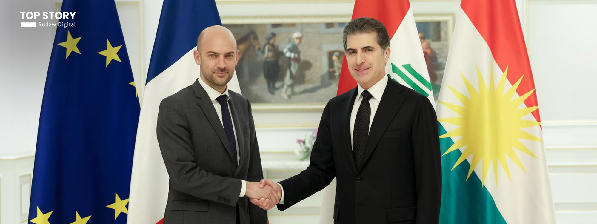 فەرەنسا هاوسۆزی و پشتگیری بۆ هەرێمی کوردستان دووپات دەکاتەوە لە بەرامبەر ئەو هێرشانەی دەکرێنەسەری