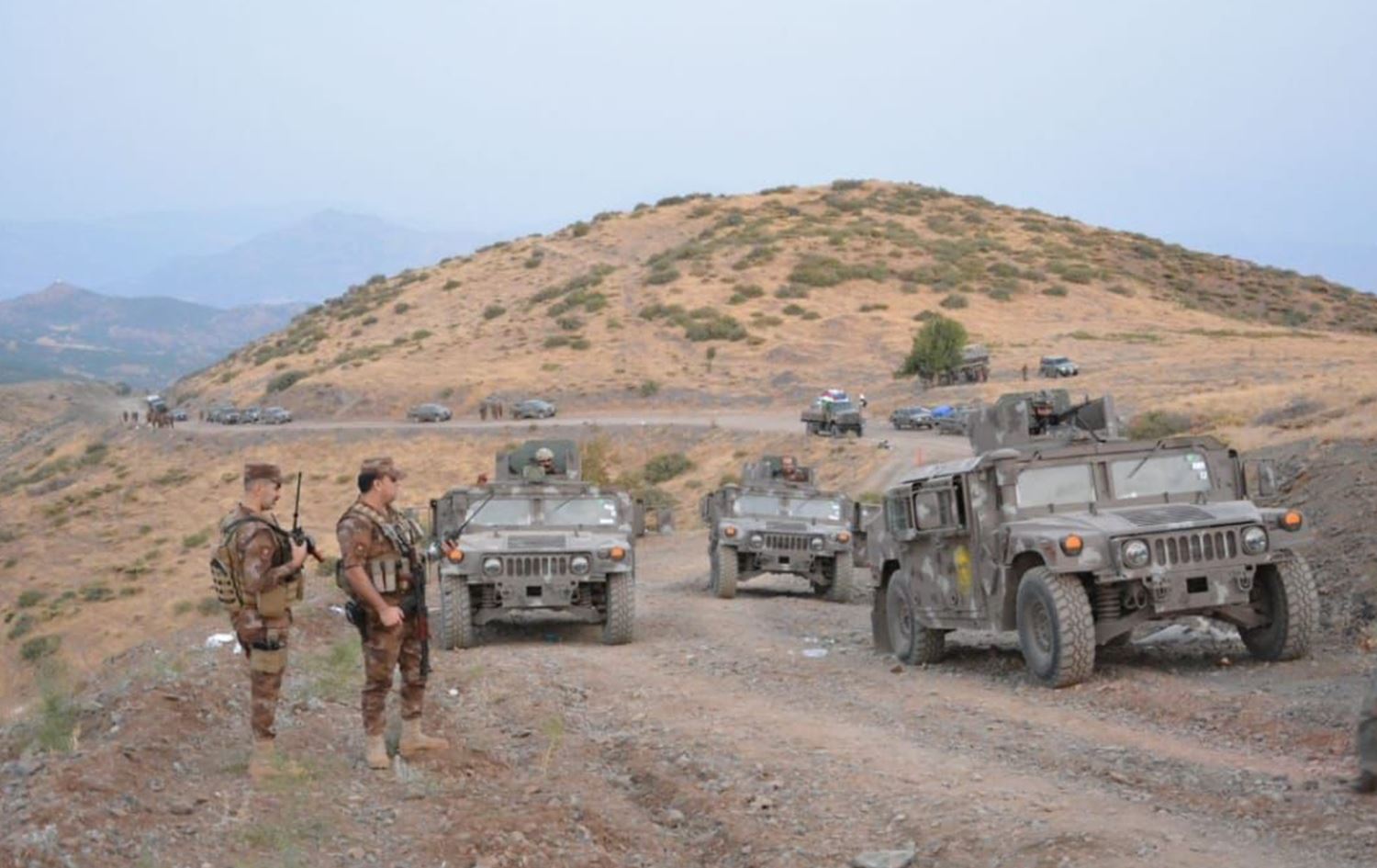 قوات اتحادية مشتركة على الحدود العراقية مع ايران - ارشيف