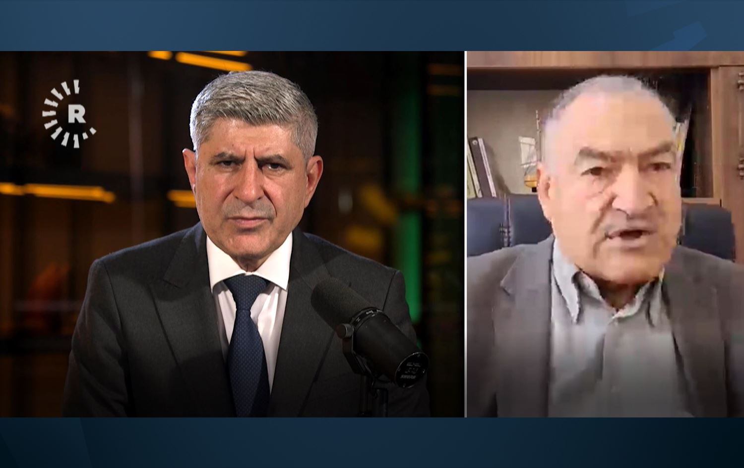 حسين عمر وفرحان حاجي عيسى، رئيس المجلس التنفيذي لمقاطعة الفرات 