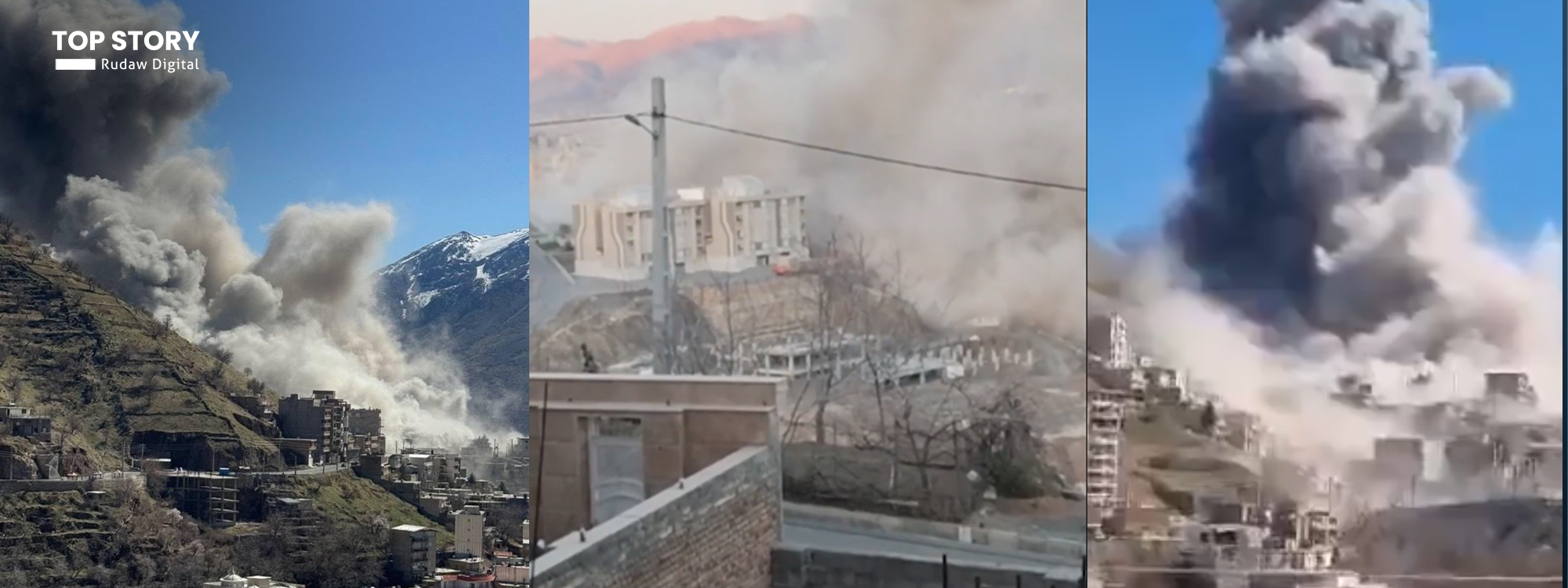 بنکە و بارەگاکانی سوپای پاسداران و ئیتڵاعات بە چڕی بۆردوومان دەکرێن