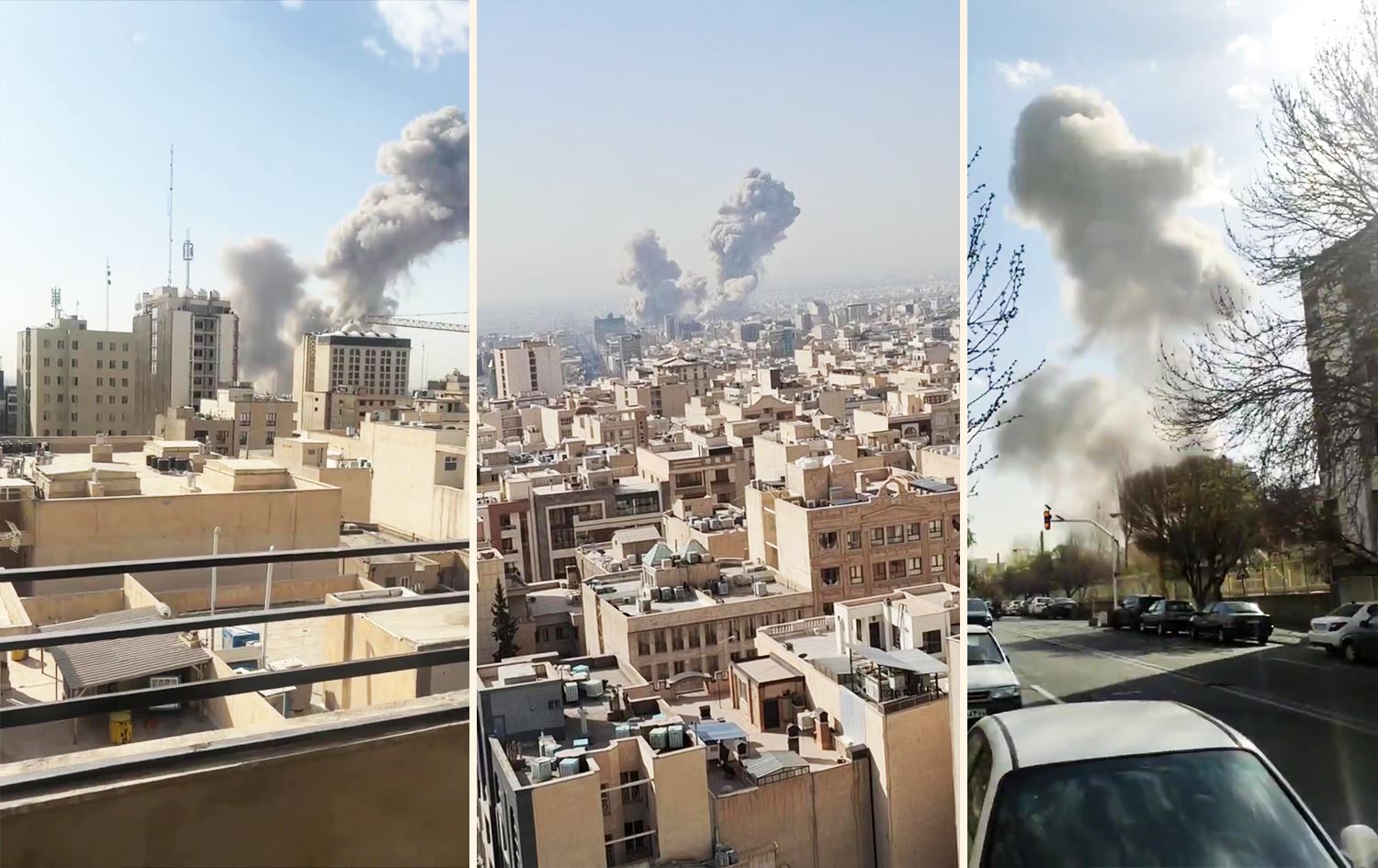 یەکێک لەو هێرشە بۆمبییانەی کرایە سەر ئێران.