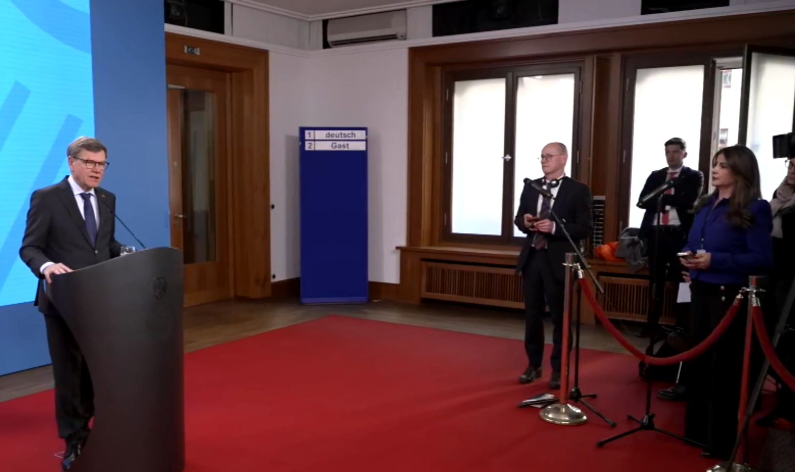 المؤتمر الصحفي لوزير الخارجية الألماني