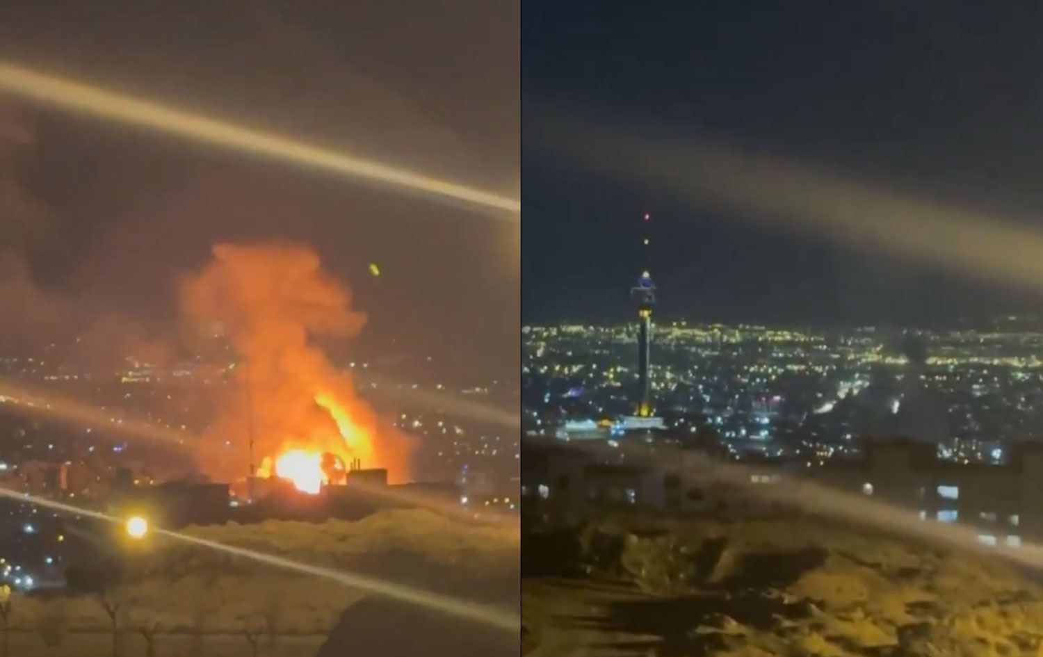 Êrişên li ser Tehranê / Wêne: Ji ber dîmenan