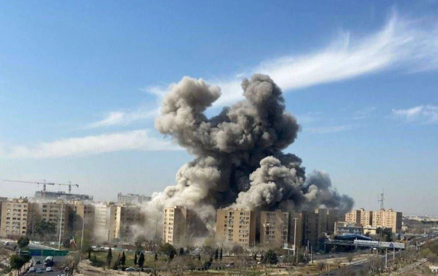 قصف اميركي اسرائيلي لطهران