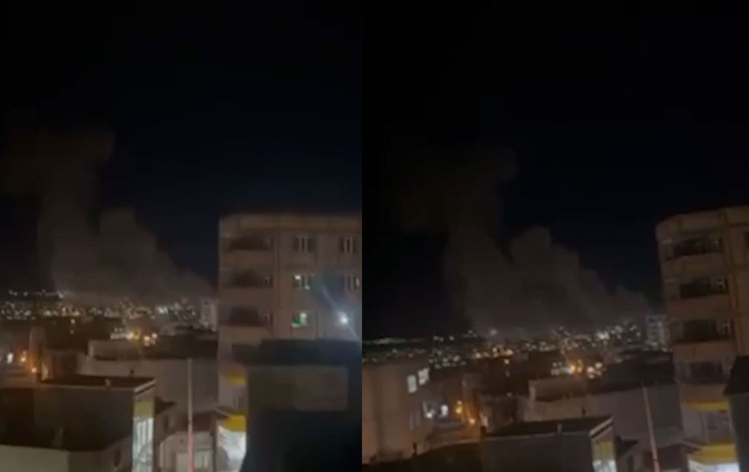 Li Seqizê baregehên Pasdaran hatin bombebarankirin / Wêne: Ji ber dîmenan