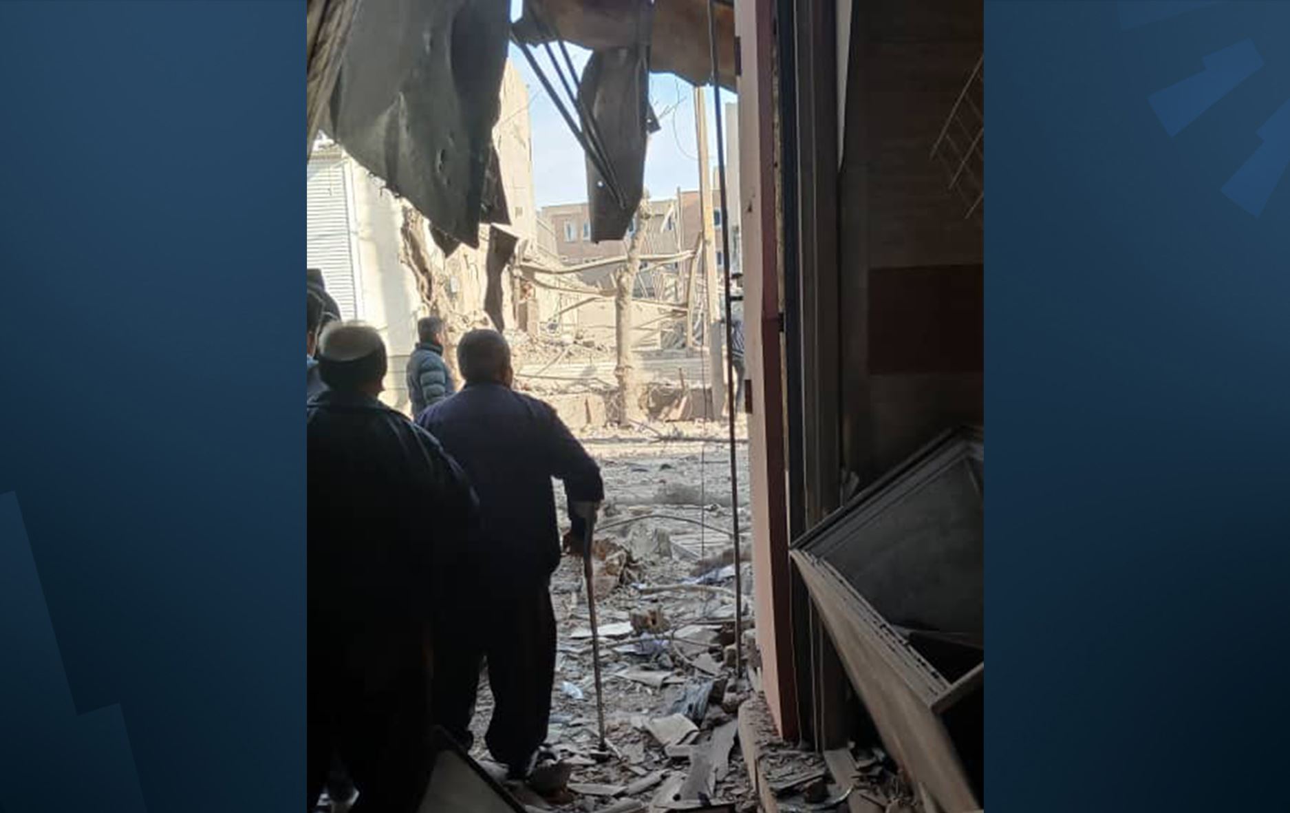 شاری مهاباد بە چڕی بۆردوومان کرا