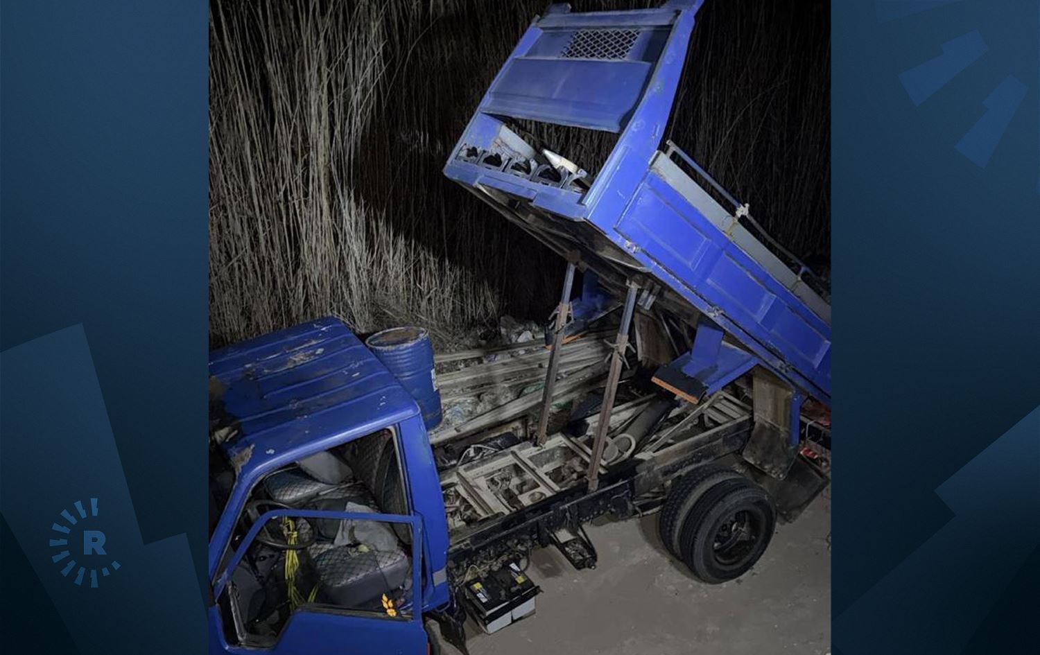 Otomobîla ku mûşêk jê hatibûn avêtin / Wêne: Rûdaw