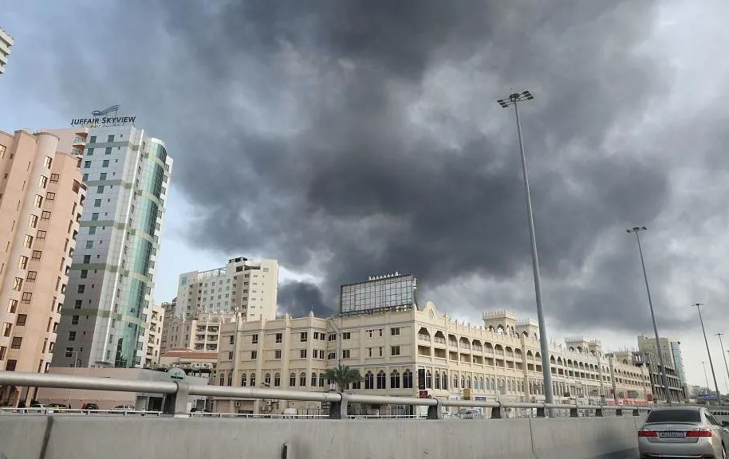 Foto: İran'ın Bahyern'deki saldırılarından bir kare 