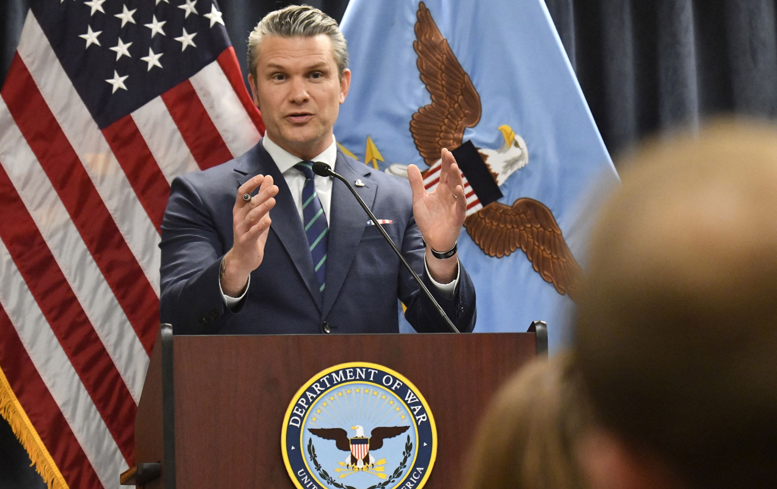 پیت هێگسەس، وەزیری جەنگی ئەمریکا . وێنە: AFP