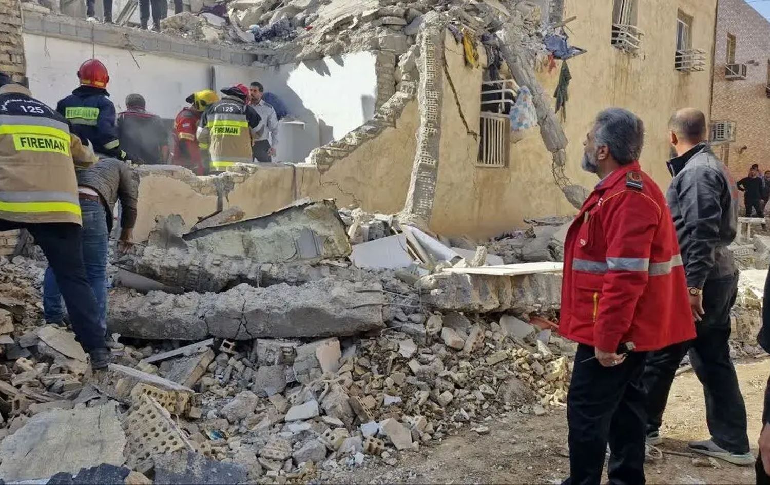 ئەنجامی بۆردوومانێک بۆ سەر ئێران. 