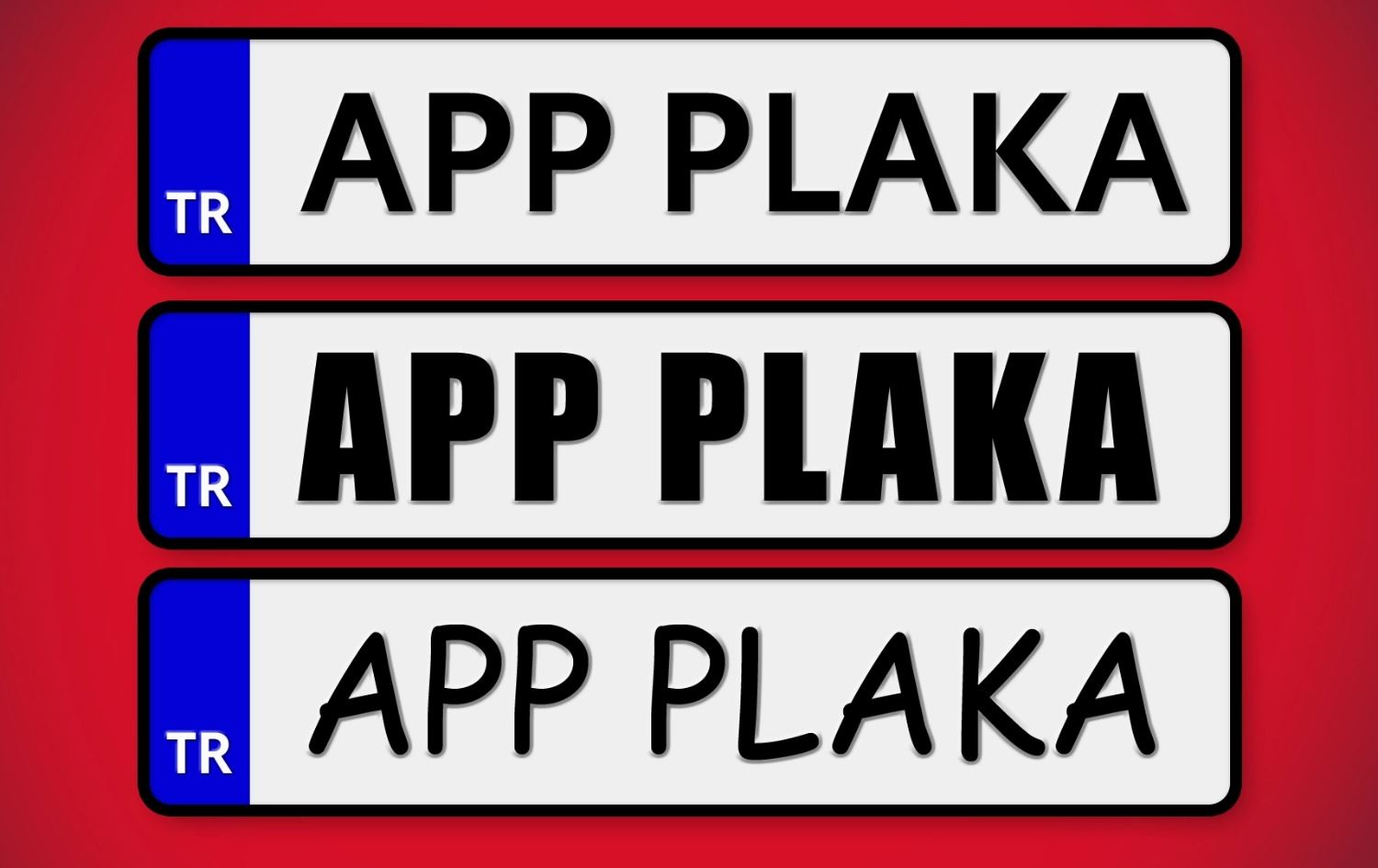 Kalın şekilde yazılmış rakam ve harflerin bulunduğu plakalar APP olarak biliniyor / Fotoğraf: X